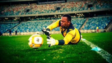 Itumeleng Khune during a warm up session before Kaizer Chiefs match