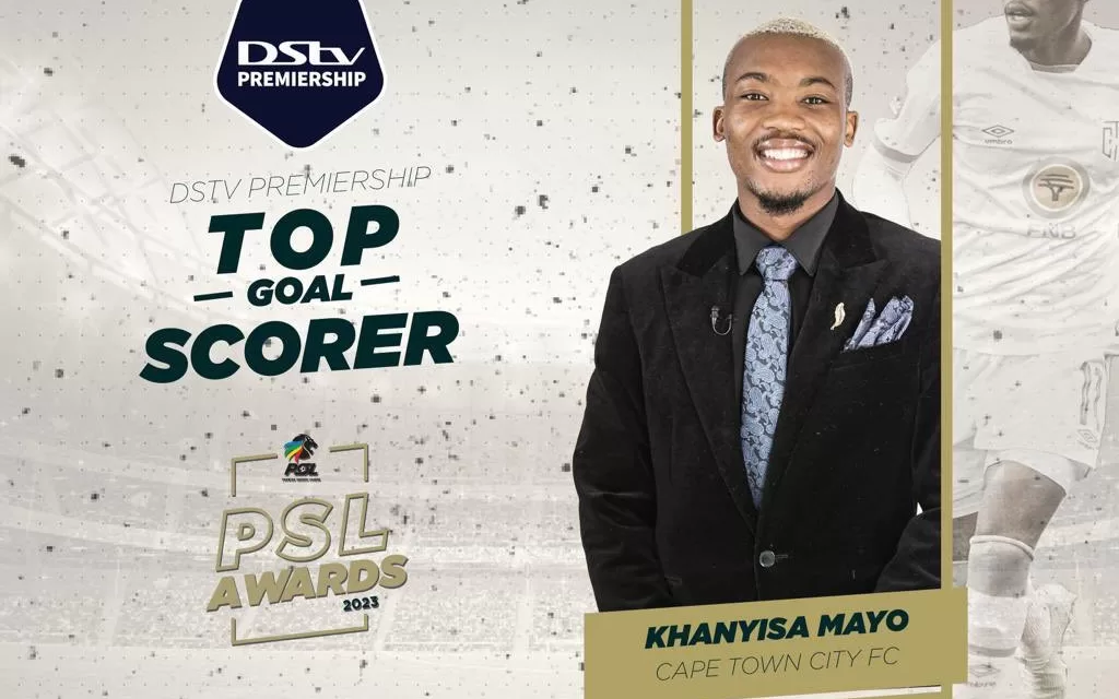 Khanyisa Mayo won the top goal scorer award