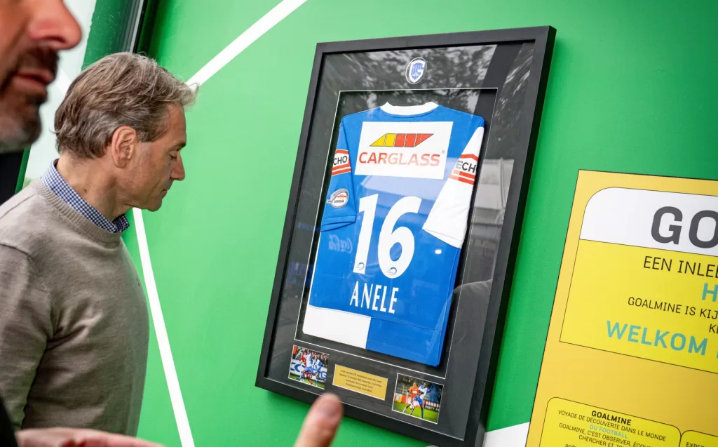 In memory, Anele Ngcongca's match-worn jersey from 2011 will be exhibited in Goalmine. 