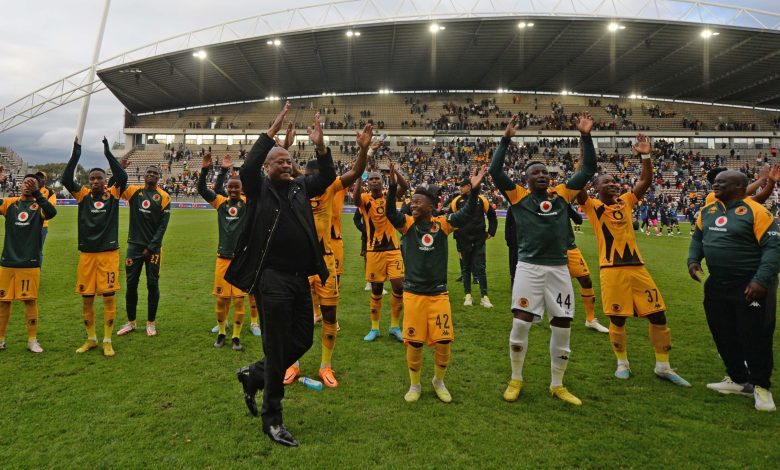 Kaizer Chiefs players celebrating a win