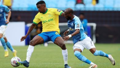 CAF Champions League group stage clash between Mamelodi Sundowns and Pyramids.