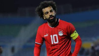 Mohamed Salah in action for Egypt at AFCON qualifiers
