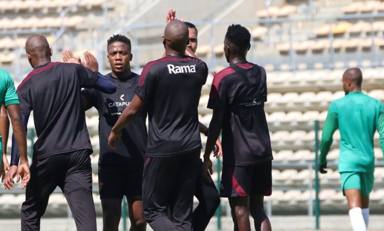 Stellenbosch FC during a training session