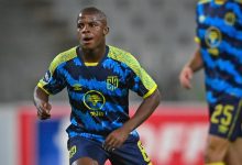 Luphumlo Sifumba in action for Cape Town City FC
