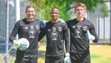 Goalkeepers at Cape Town City FC at training