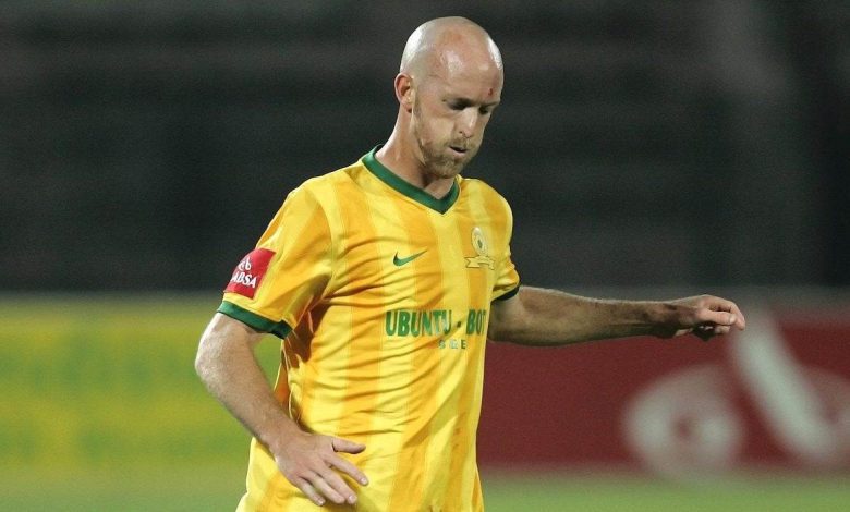 Matthew Booth in action for Mamelodi Sundowns during his playing days